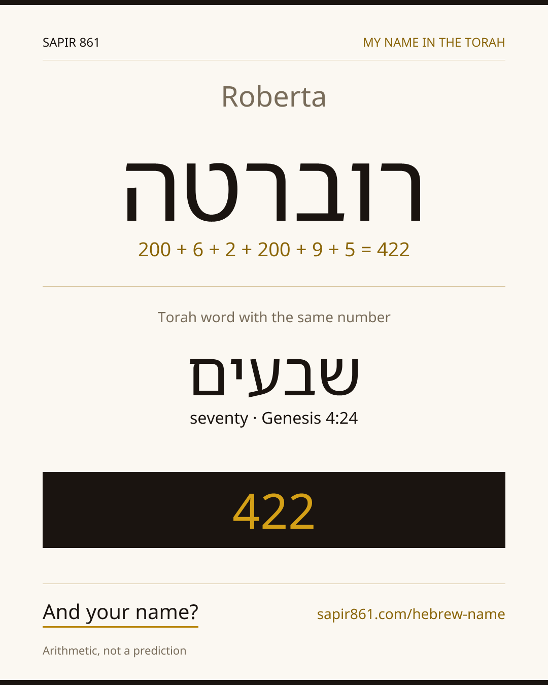 Roberta — רוברטה