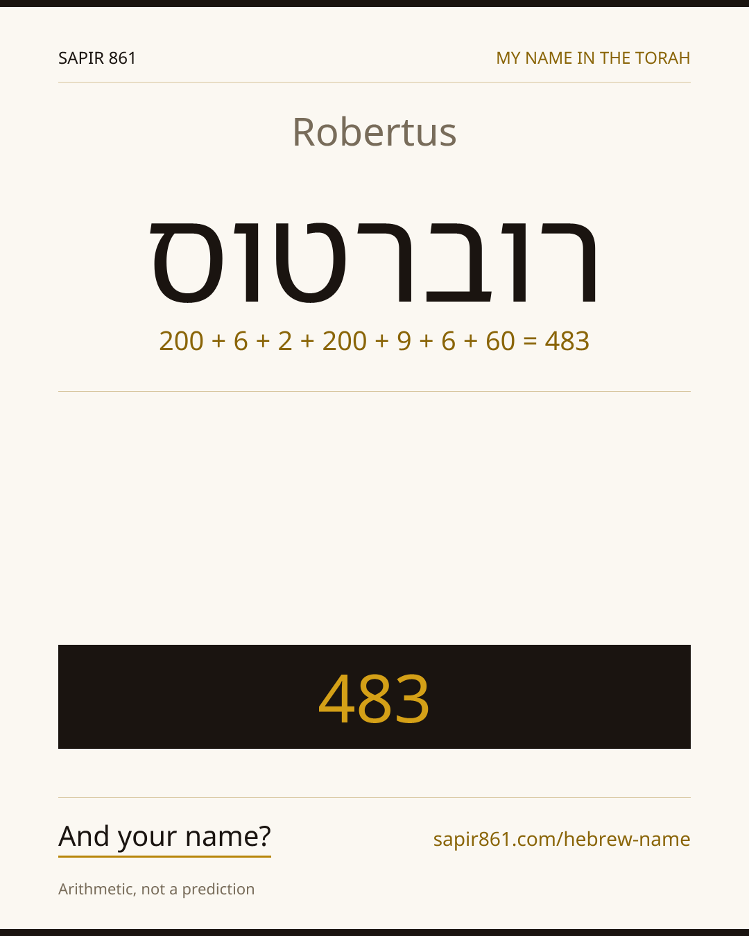 Robertus — רוברטוס