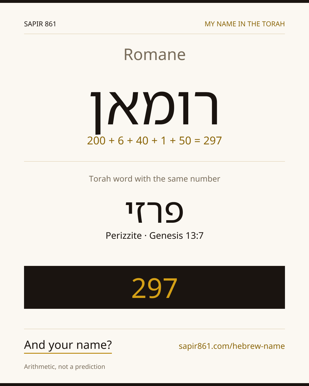 Romane — רומאן