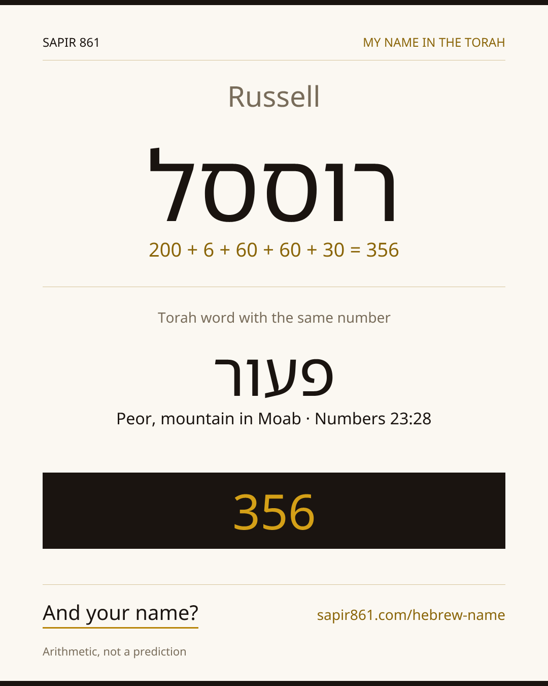 Russell — רוססל