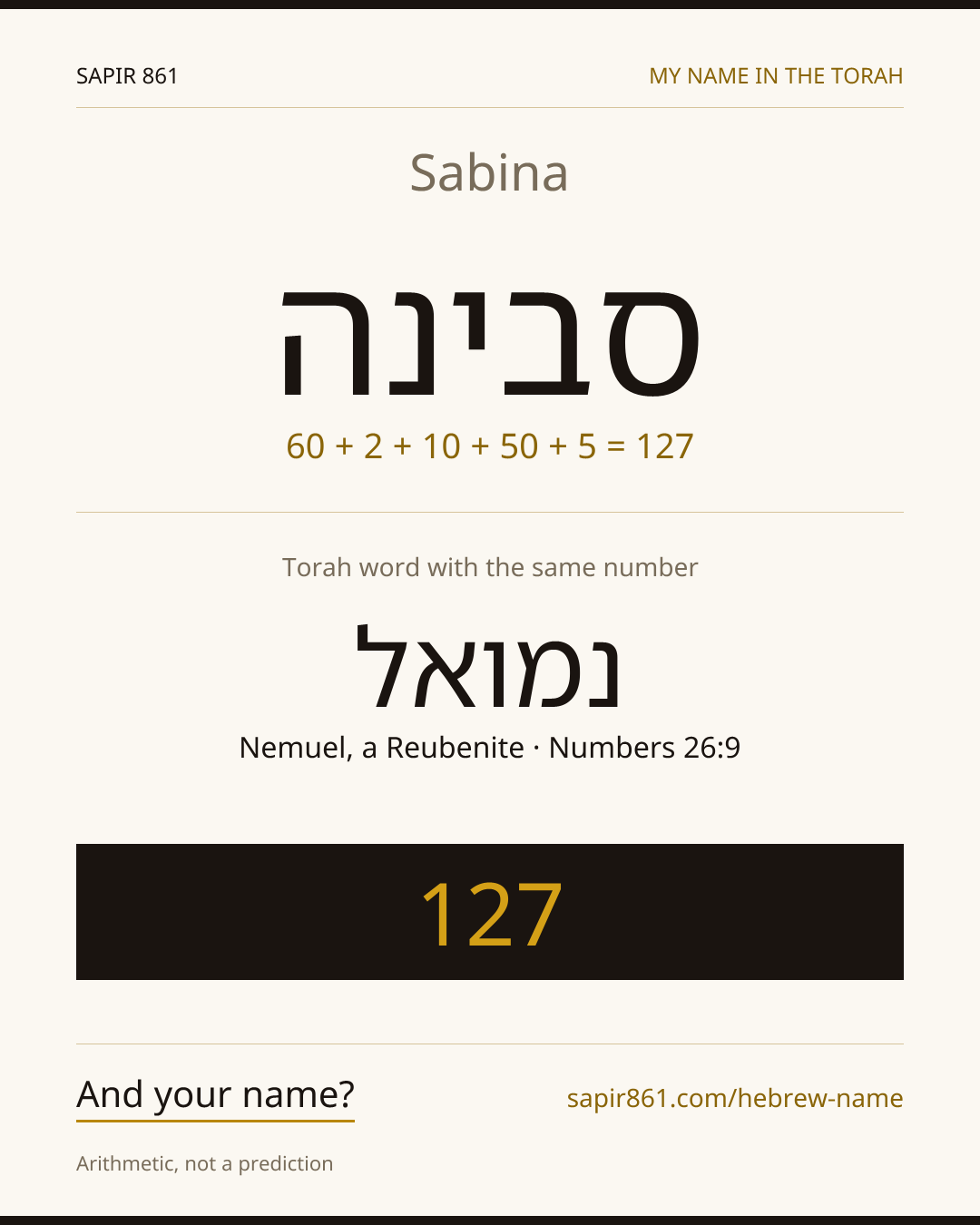 Sabina — סבינה