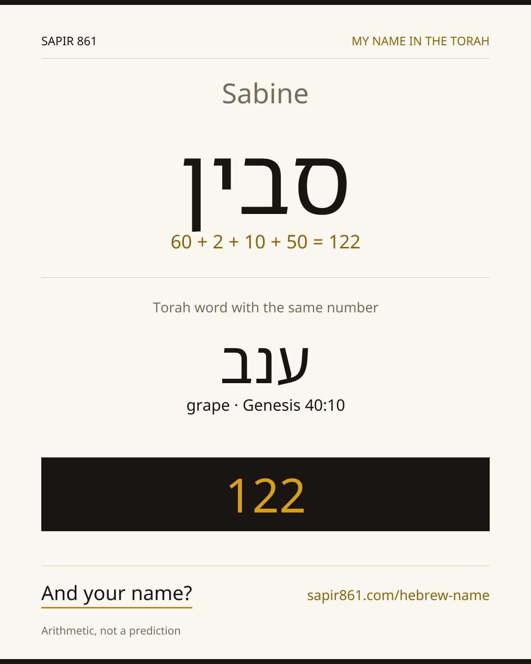 Sabine — סבין