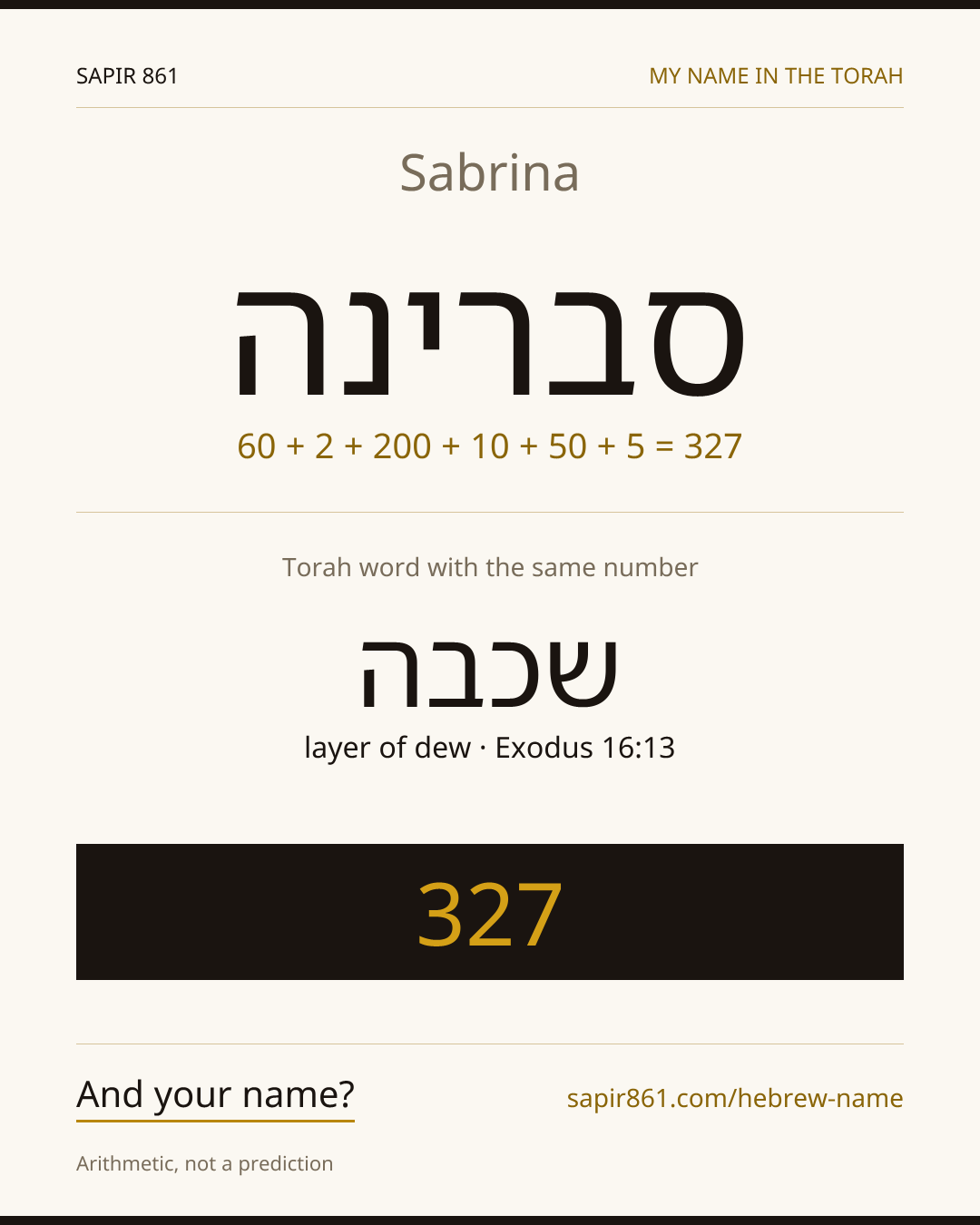 Sabrina — סברינה