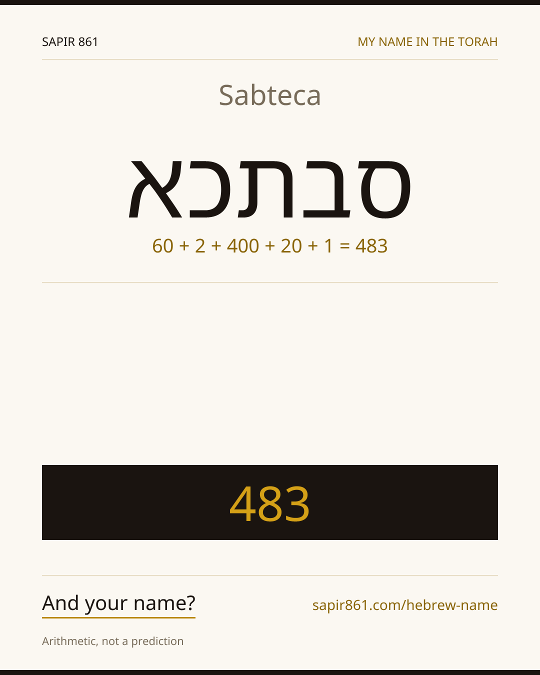 Sabteca — סבתכא