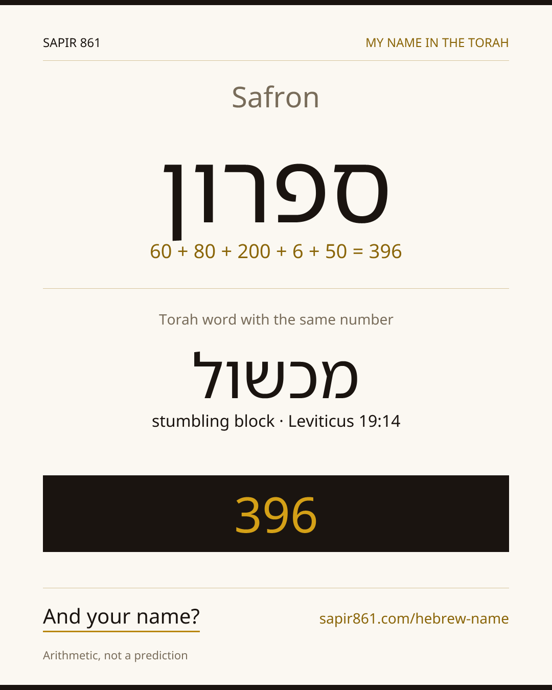 Safron — ספרון