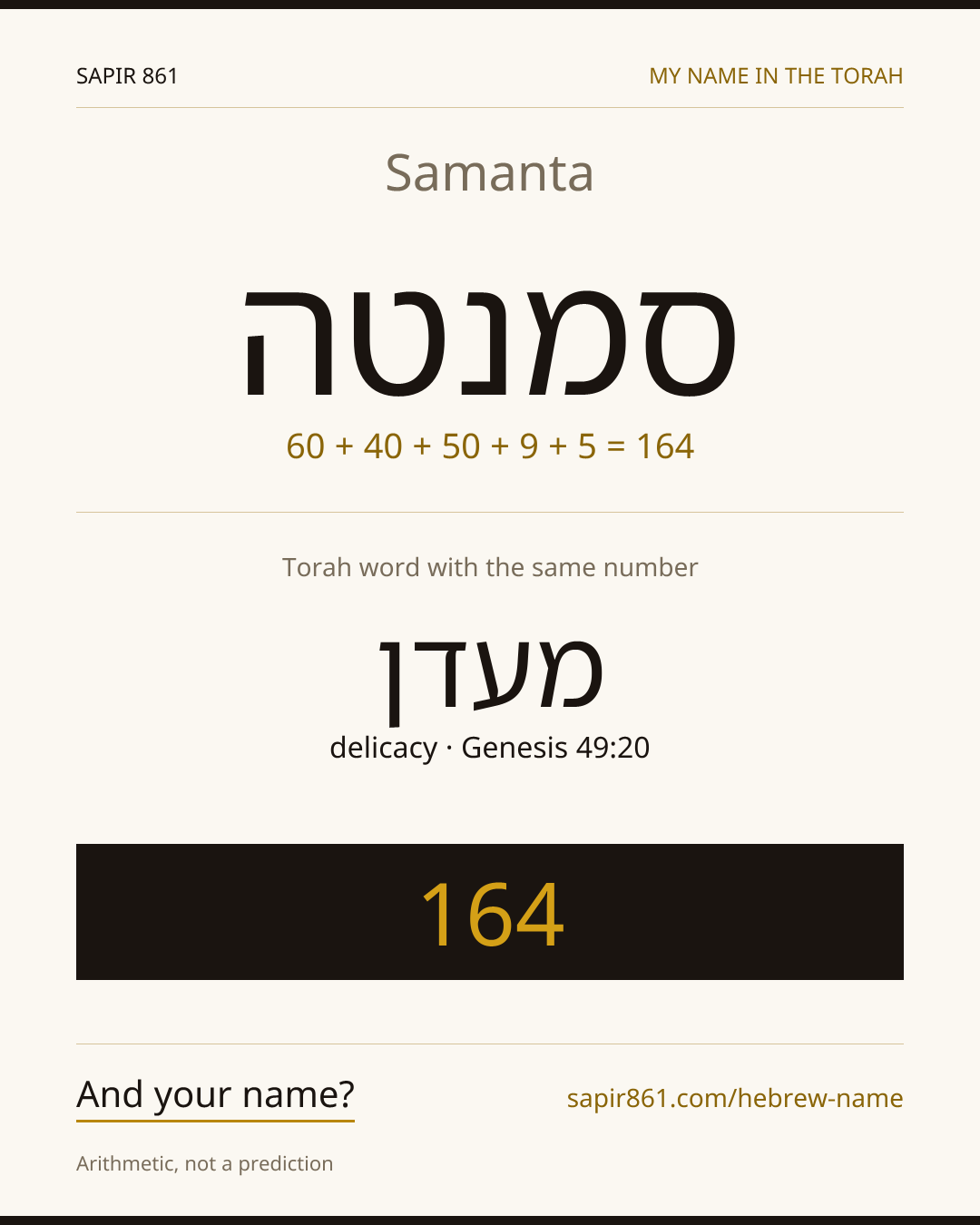 Samanta — סמנטה