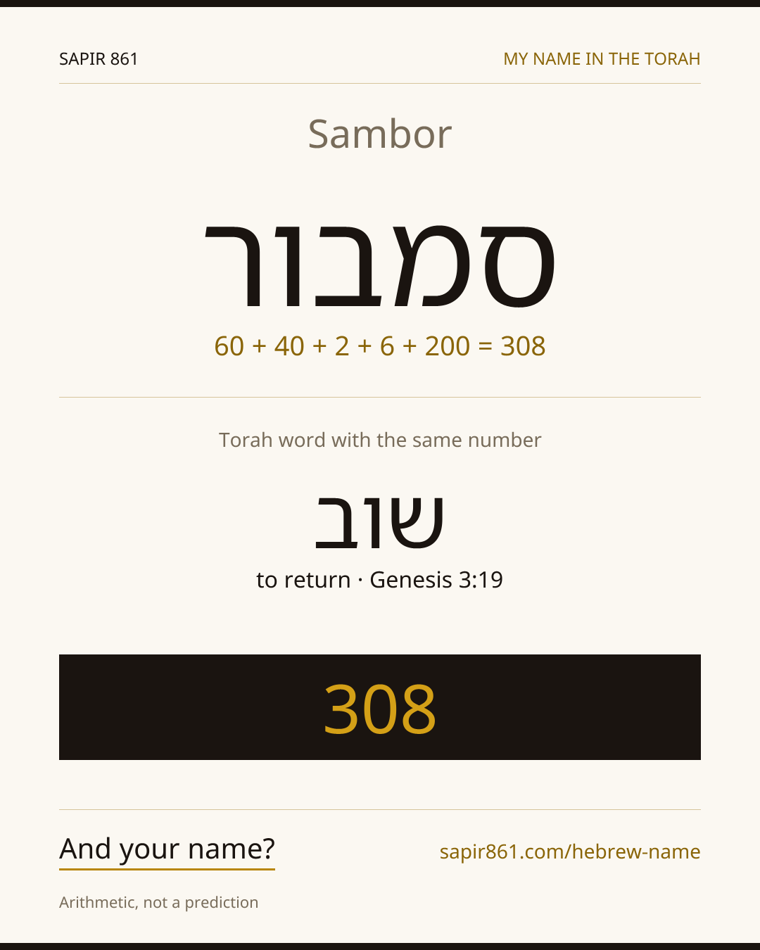 Sambor — סמבור