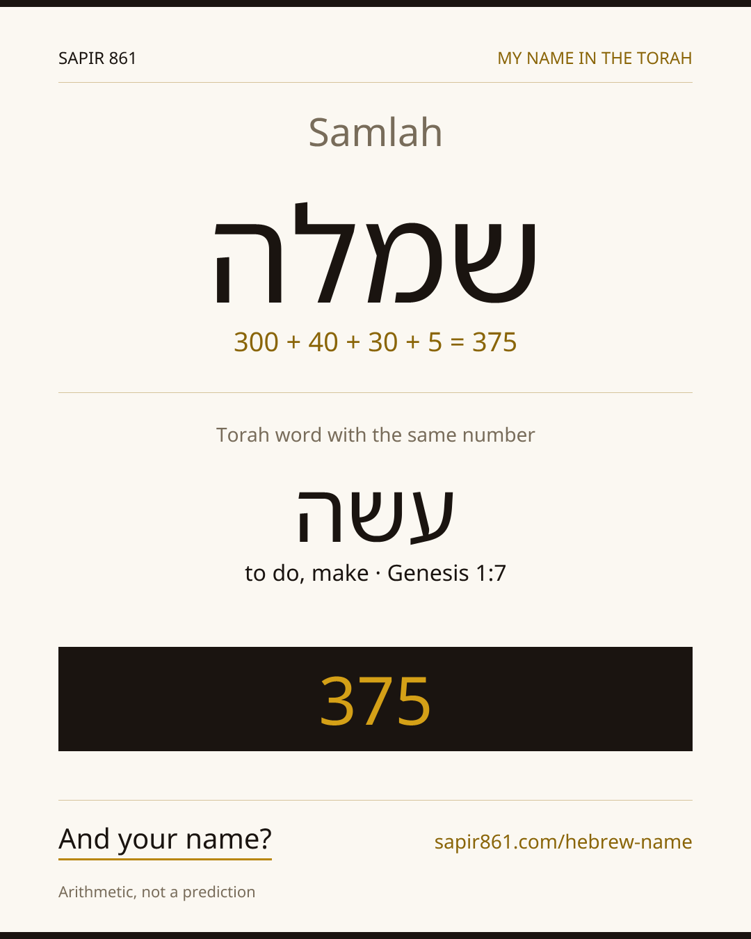Samlah — שמלה