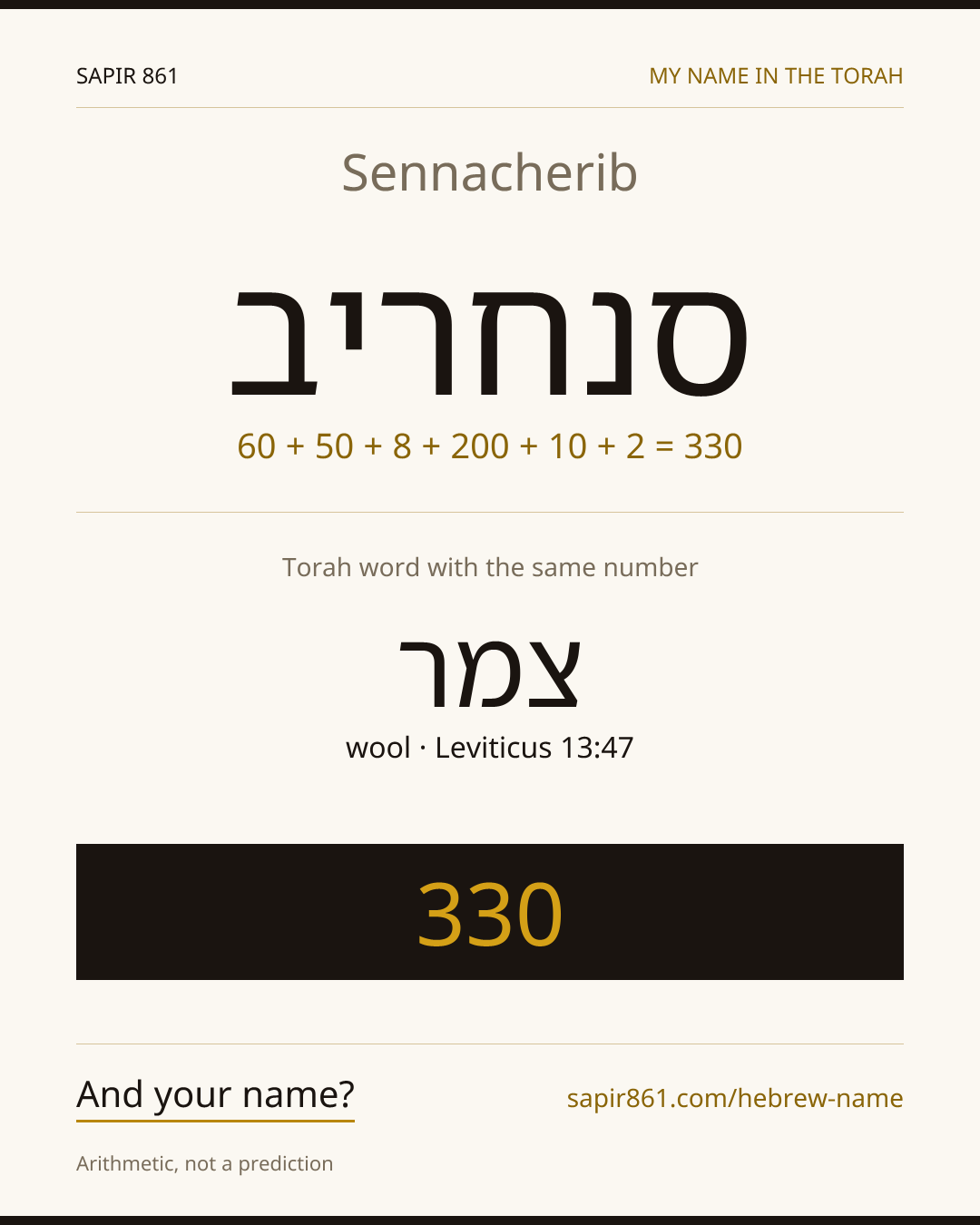 Sennacherib — סנחריב