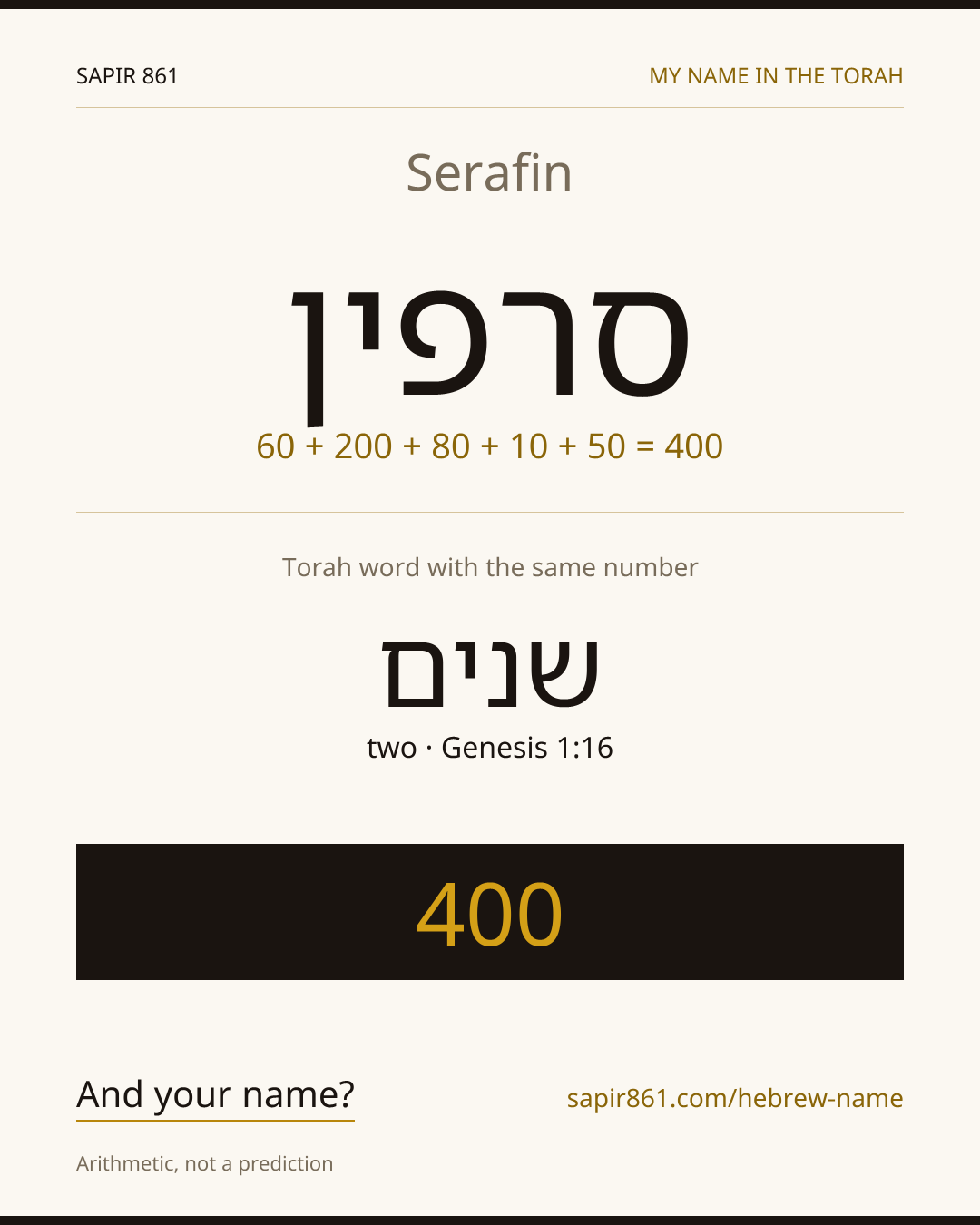 Serafin — סרפין