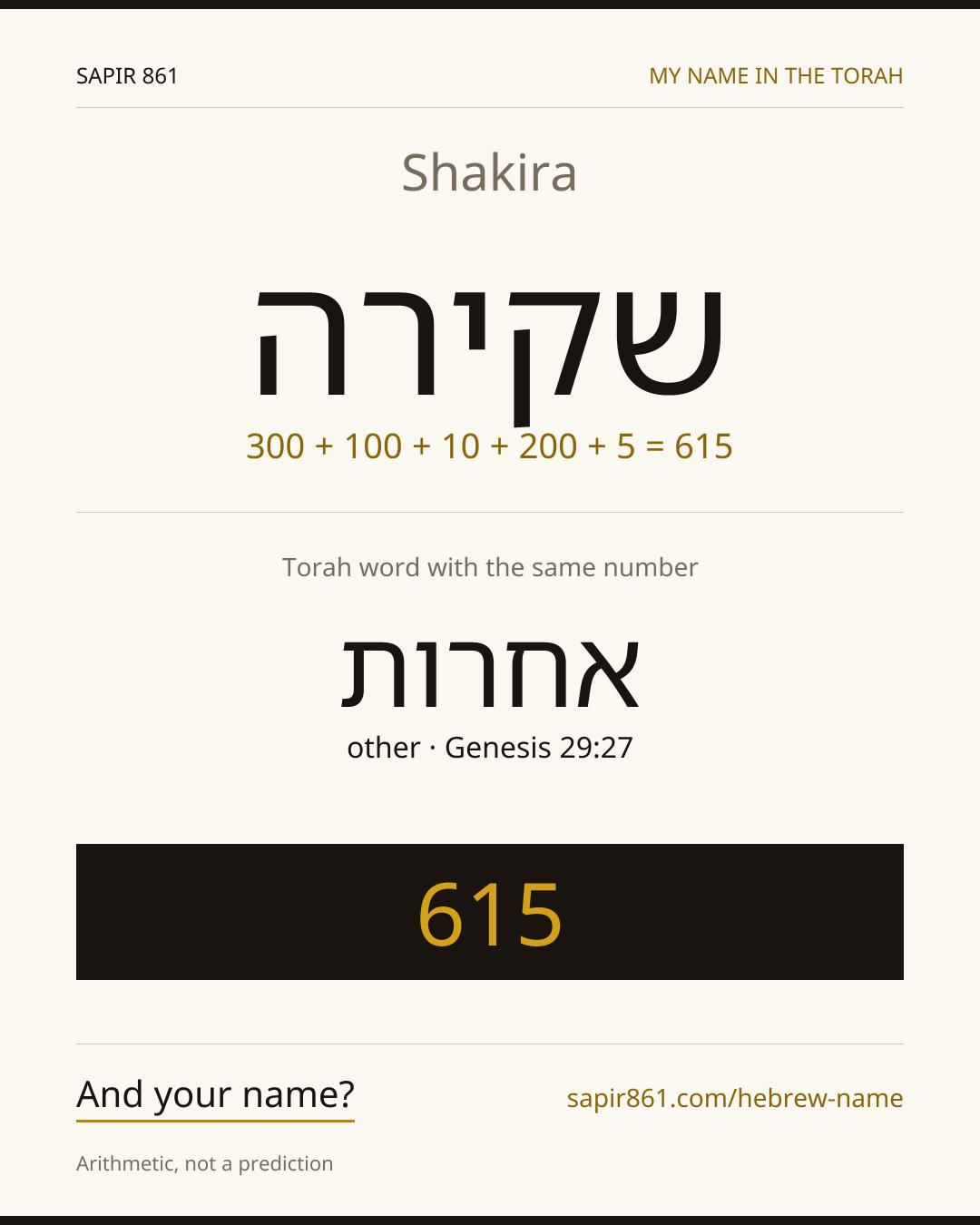Shakira — שקירה
