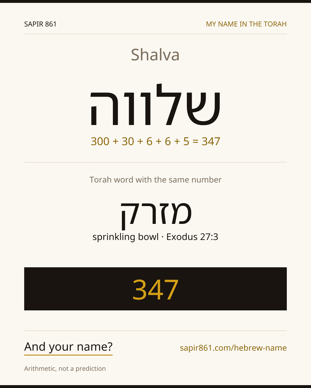 Shalva — שלווה