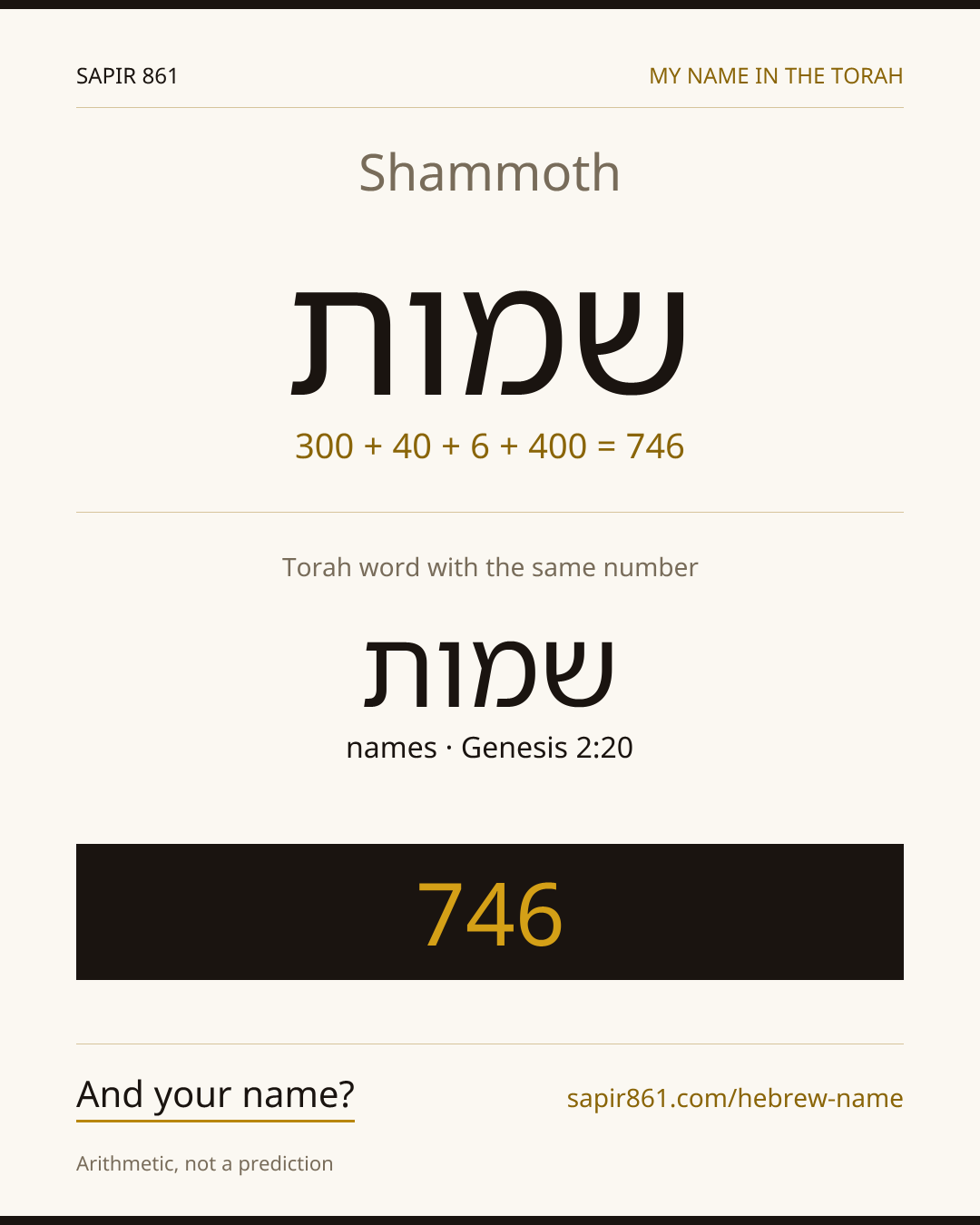Shammoth — שמות