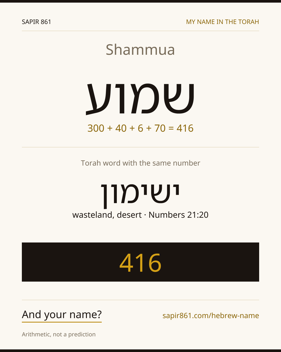 Shammua — שמוע
