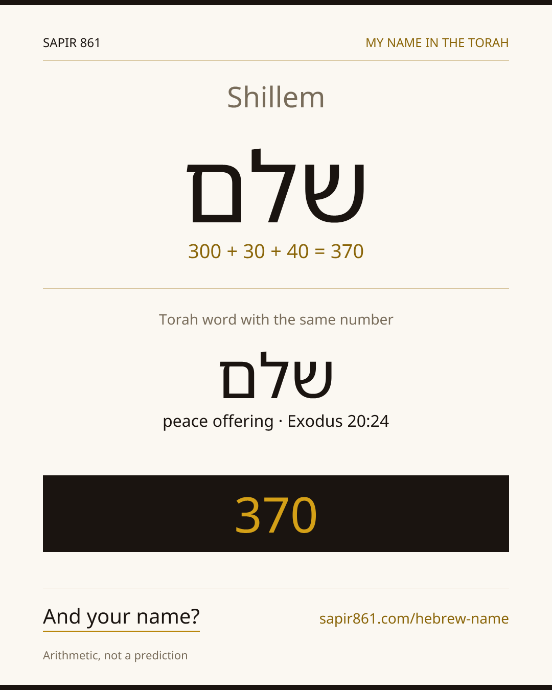Shillem — שלם