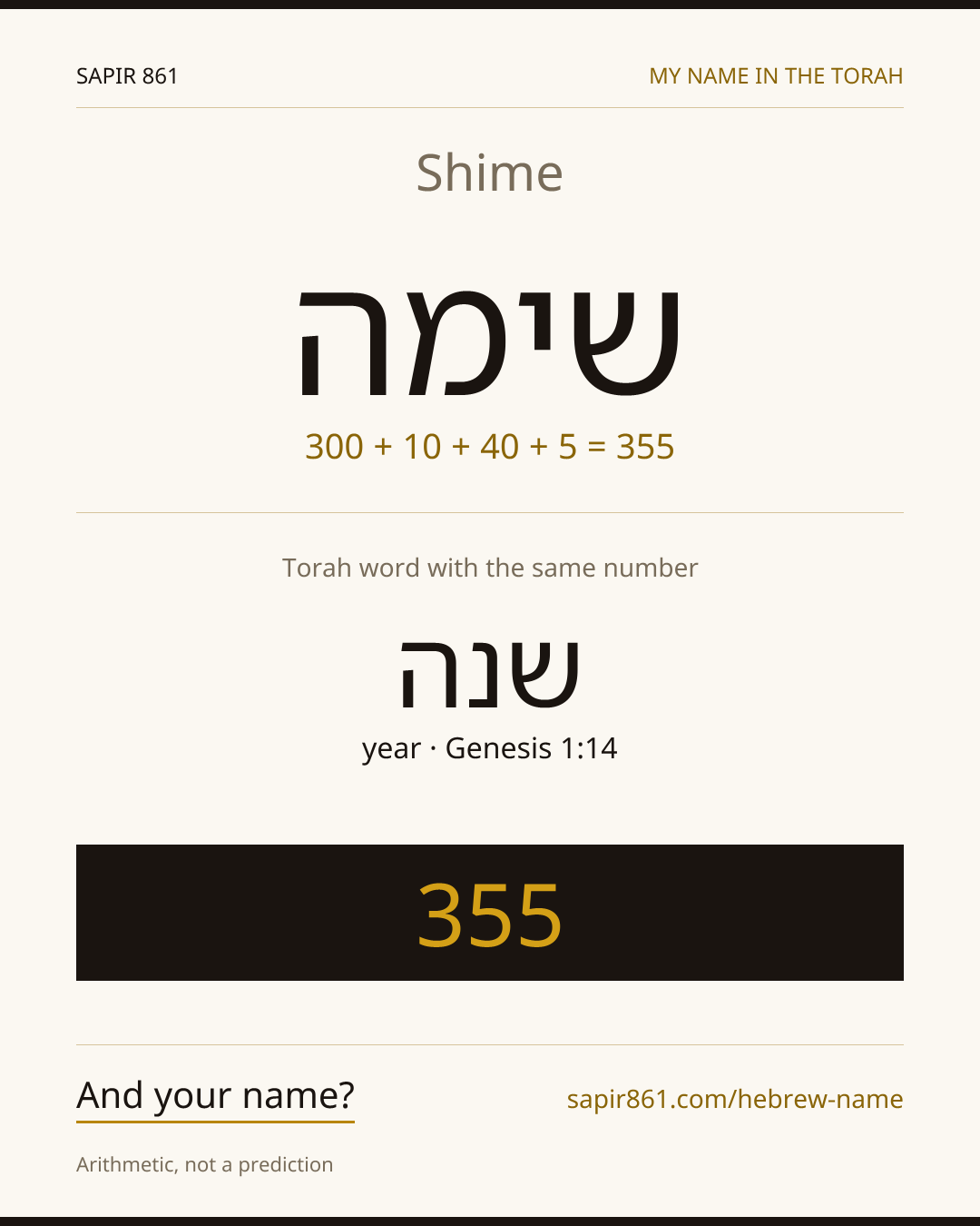 Shime — שימה