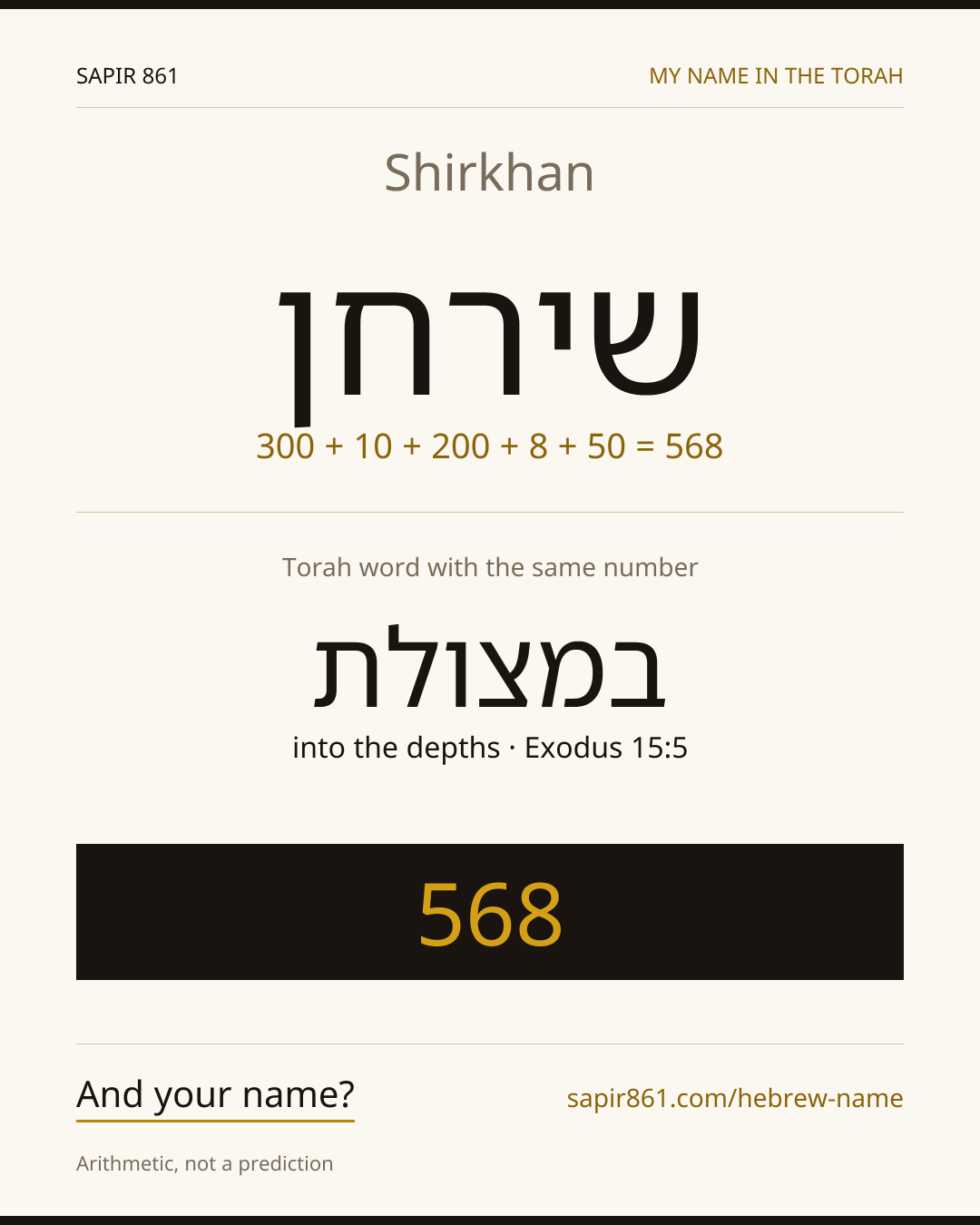 Shirkhan — שירחן