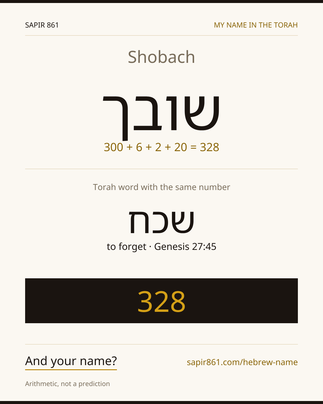 Shobach — שובך