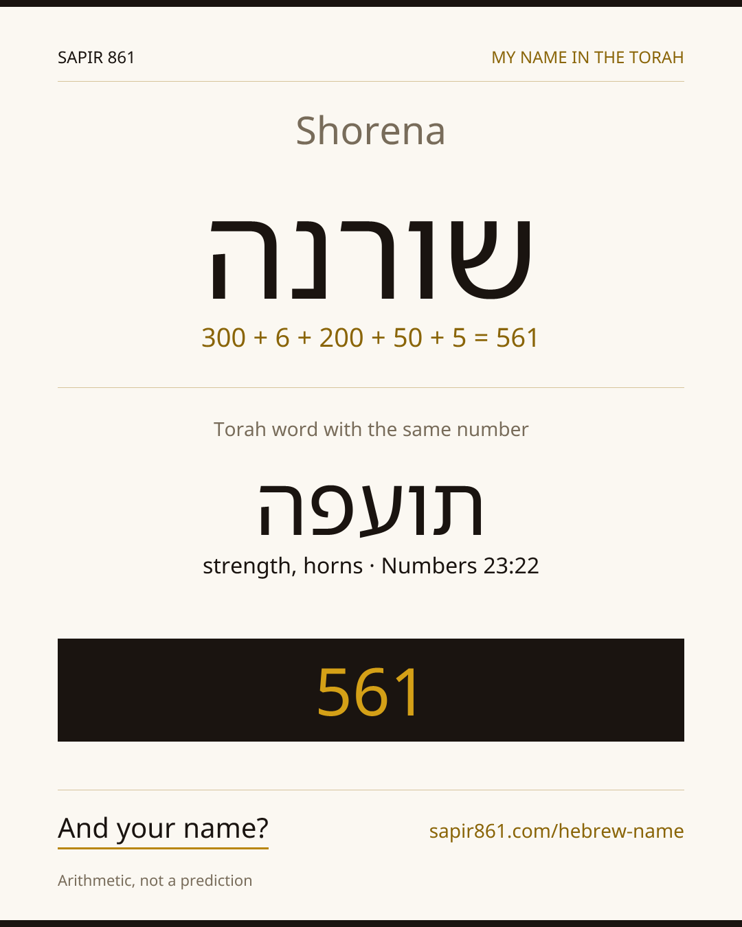 Shorena — שורנה