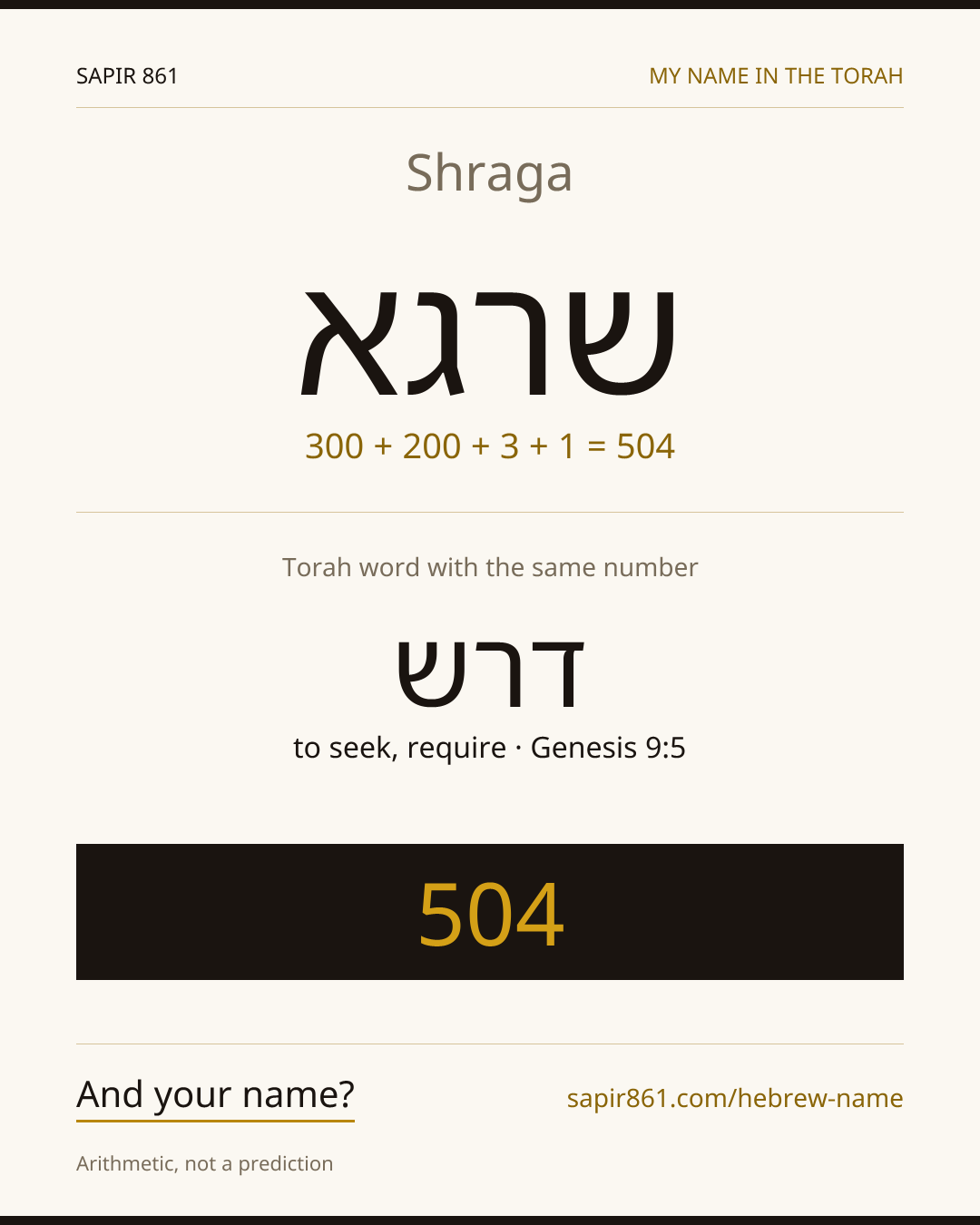 Shraga — שרגא