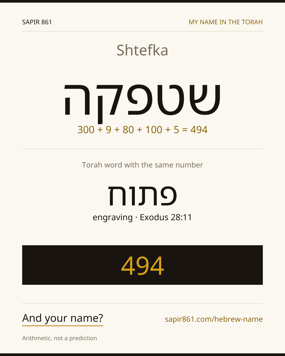 Shtefka — שטפקה