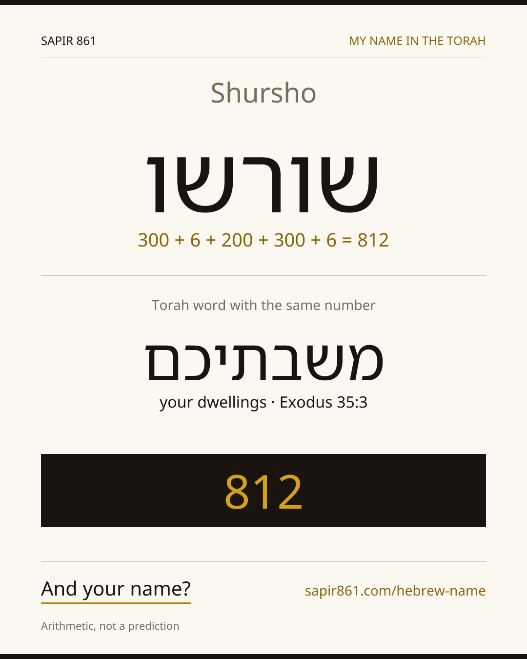 Shursho — שורשו