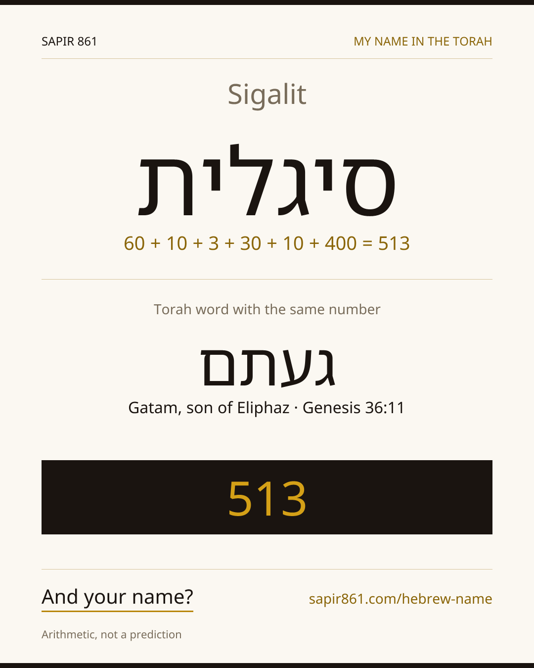 Sigalit — סיגלית