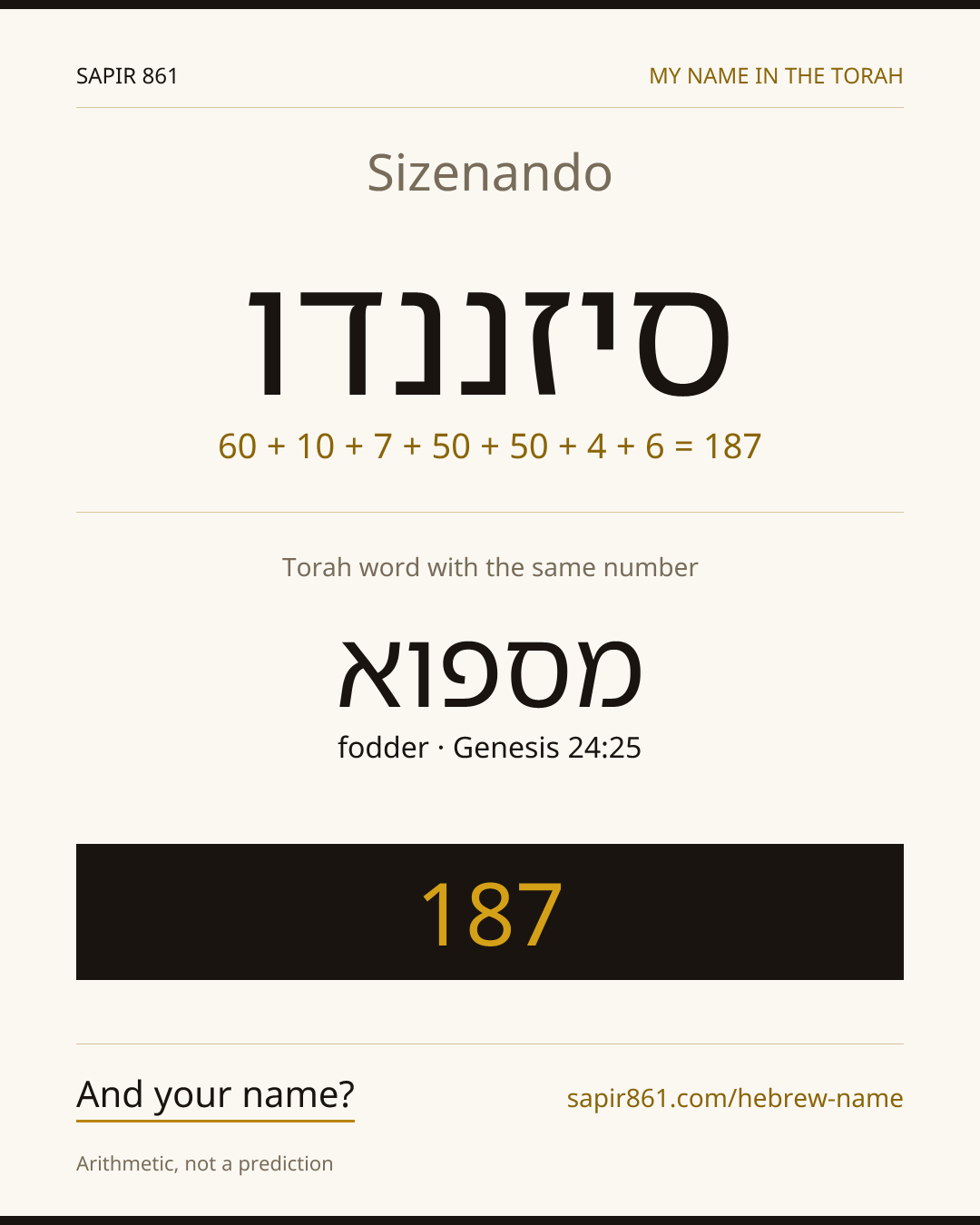 Sizenando — סיזננדו