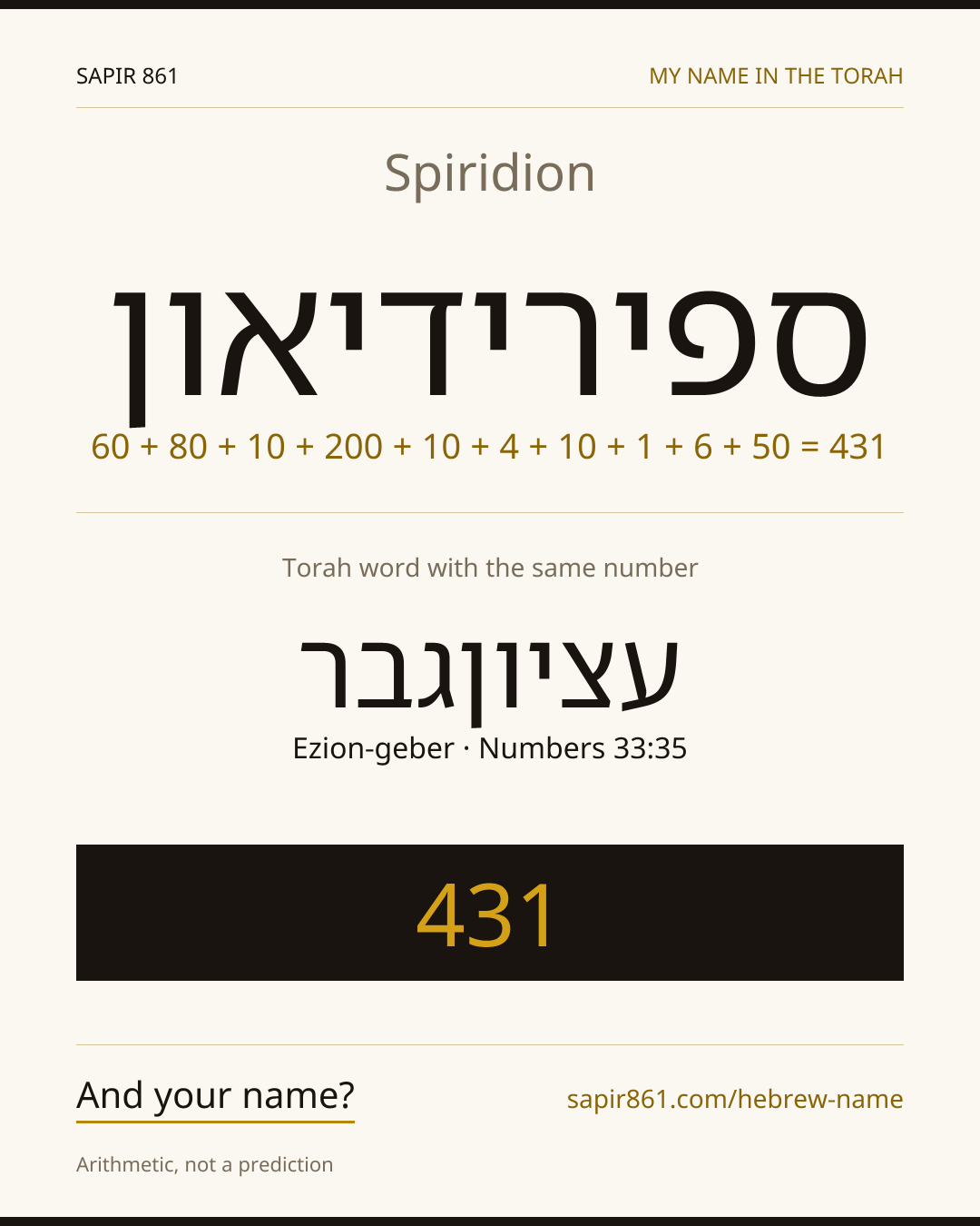 Spiridion — ספירידיאון