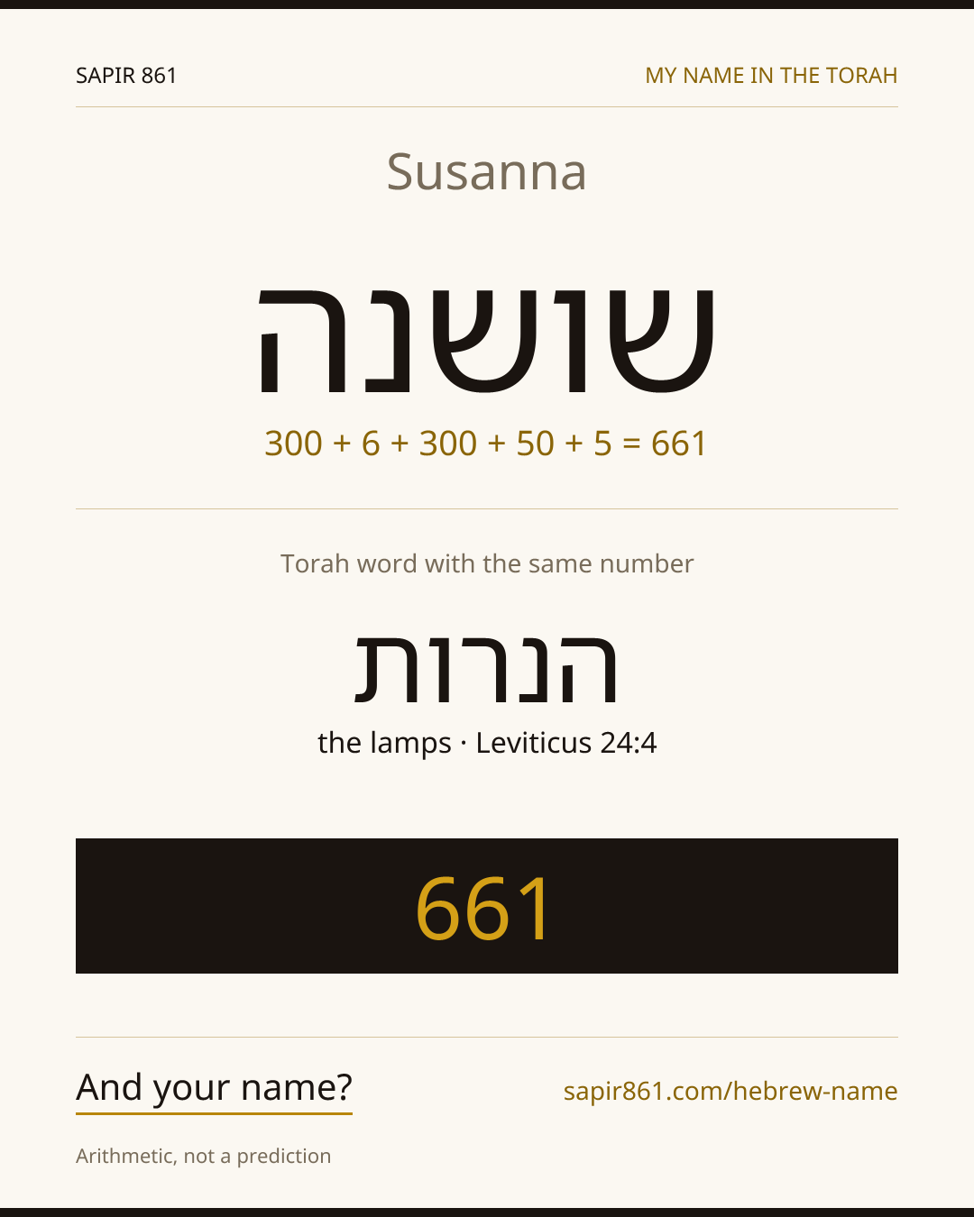 Susanna — שושנה