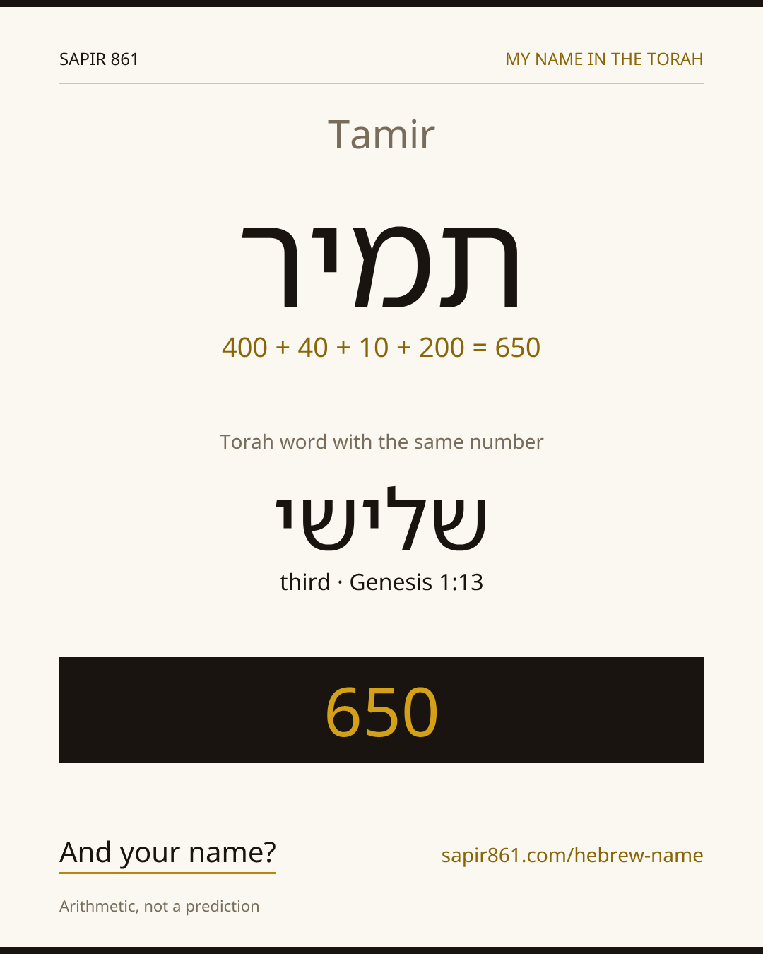 Tamir — תמיר