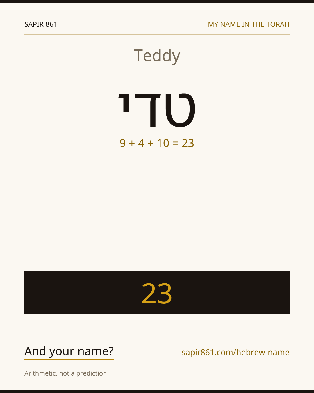 Teddy — טדי