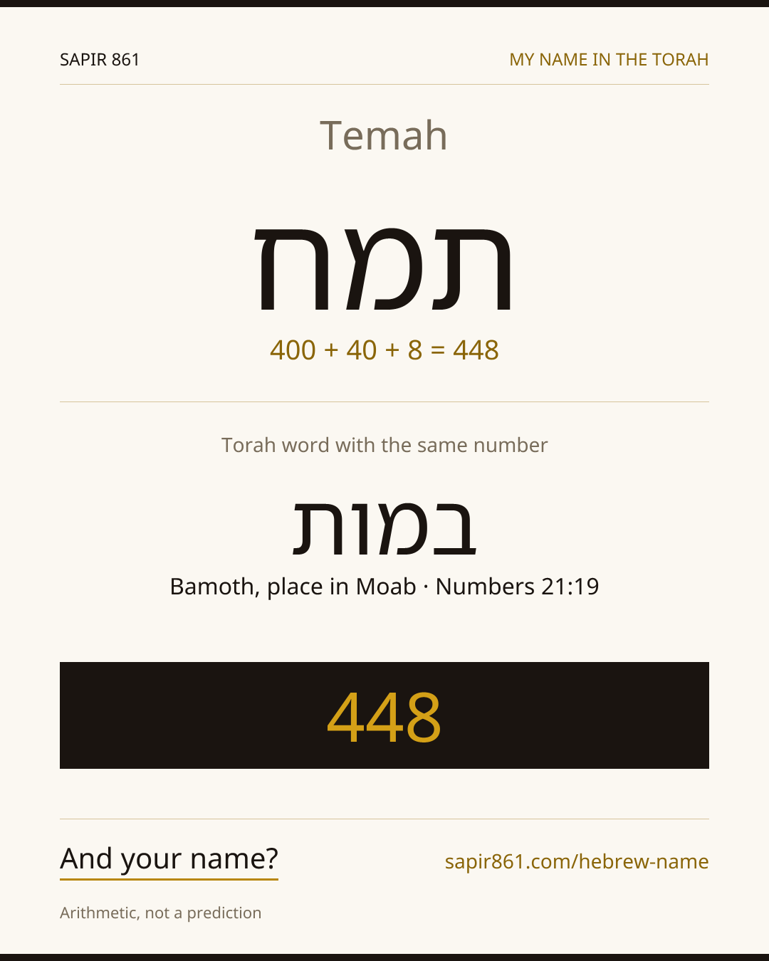Temah — תמח