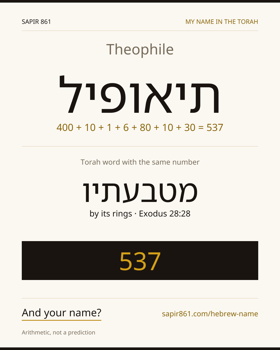 Theophile — תיאופיל