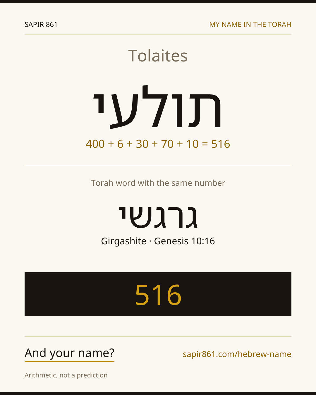 Tolaites — תולעי