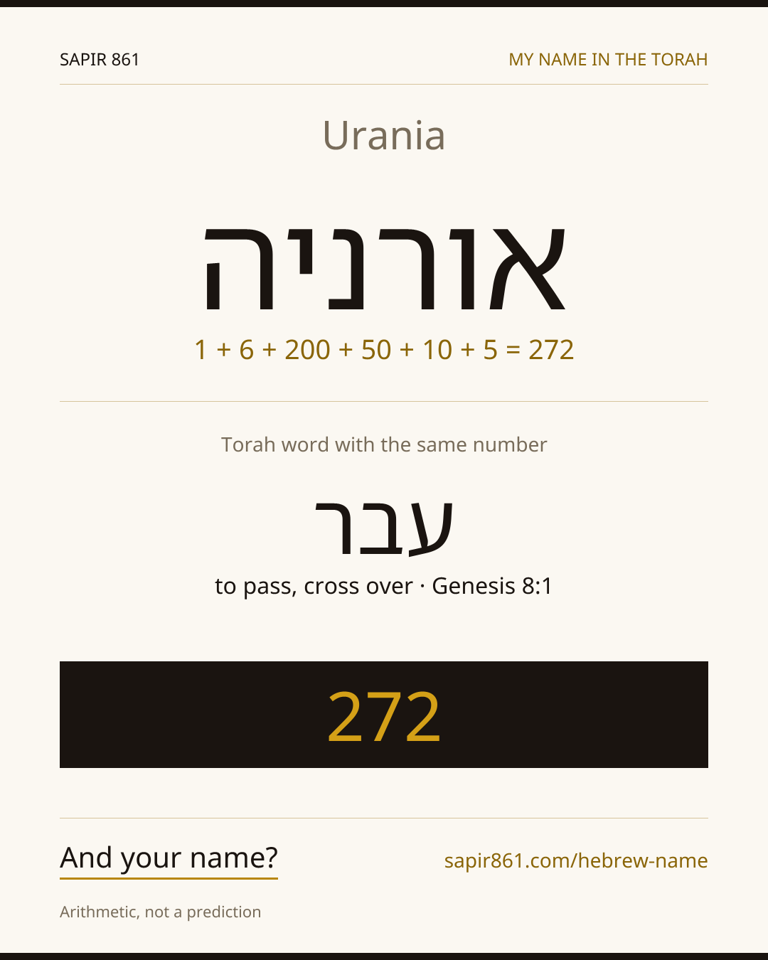 Urania — אורניה
