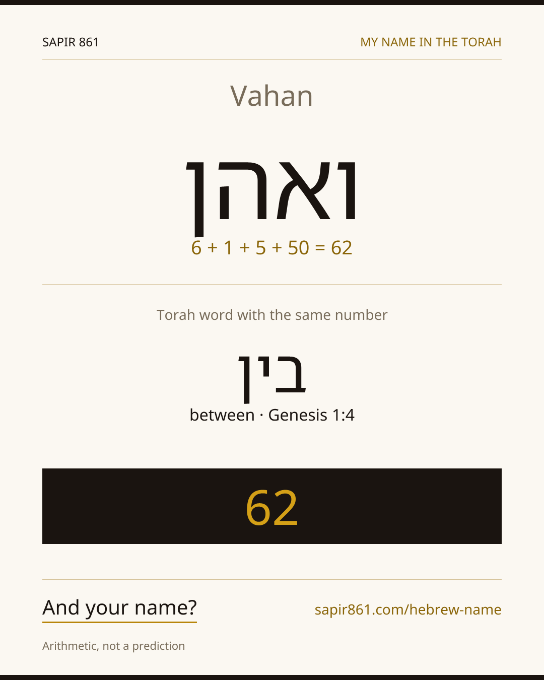 Vahan — ואהן