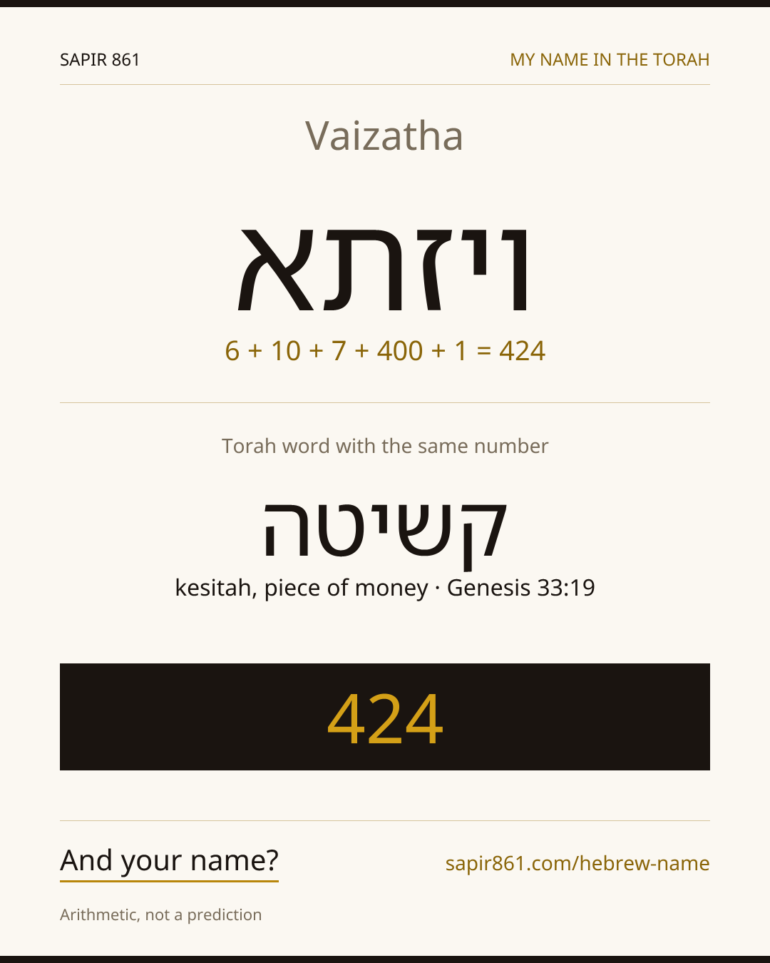 Vaizatha — ויזתא