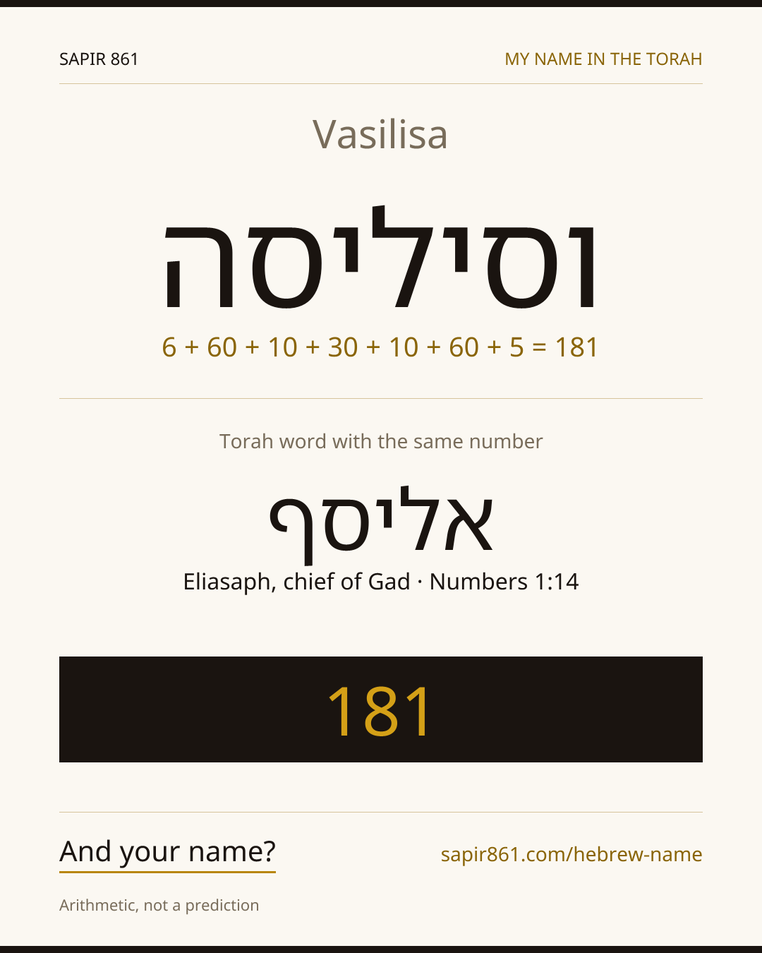Vasilisa — וסיליסה