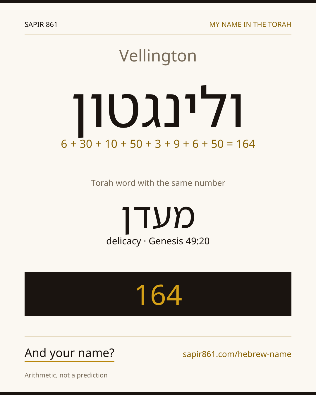 Vellington — ולינגטון
