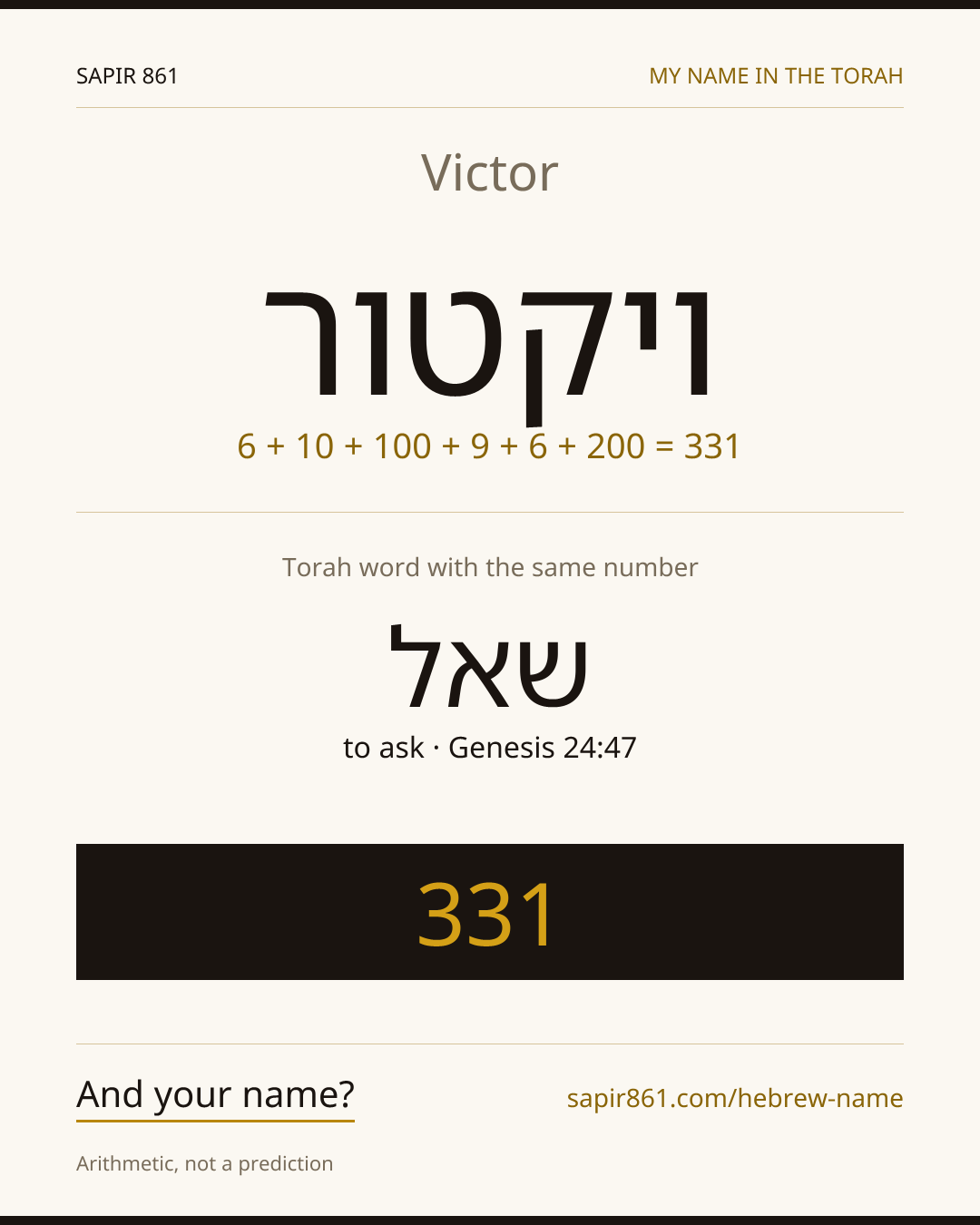 Victor — ויקטור