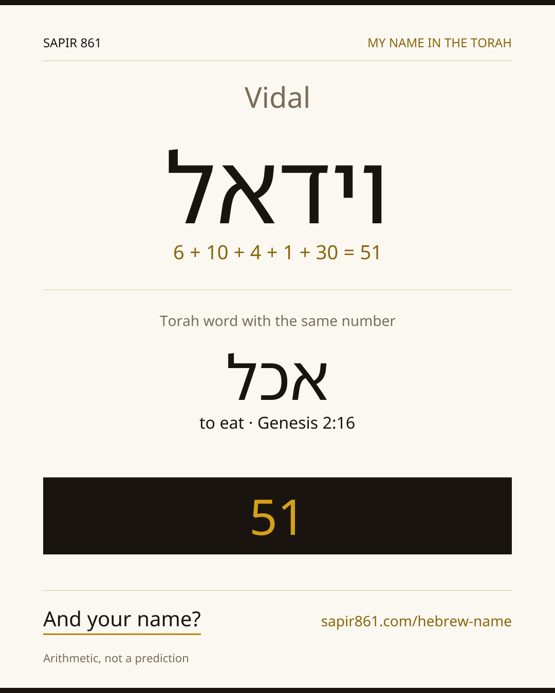 Vidal — וידאל