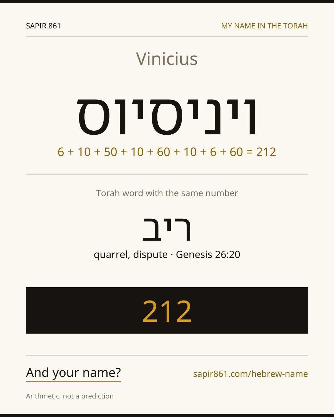 Vinicius — ויניסיוס