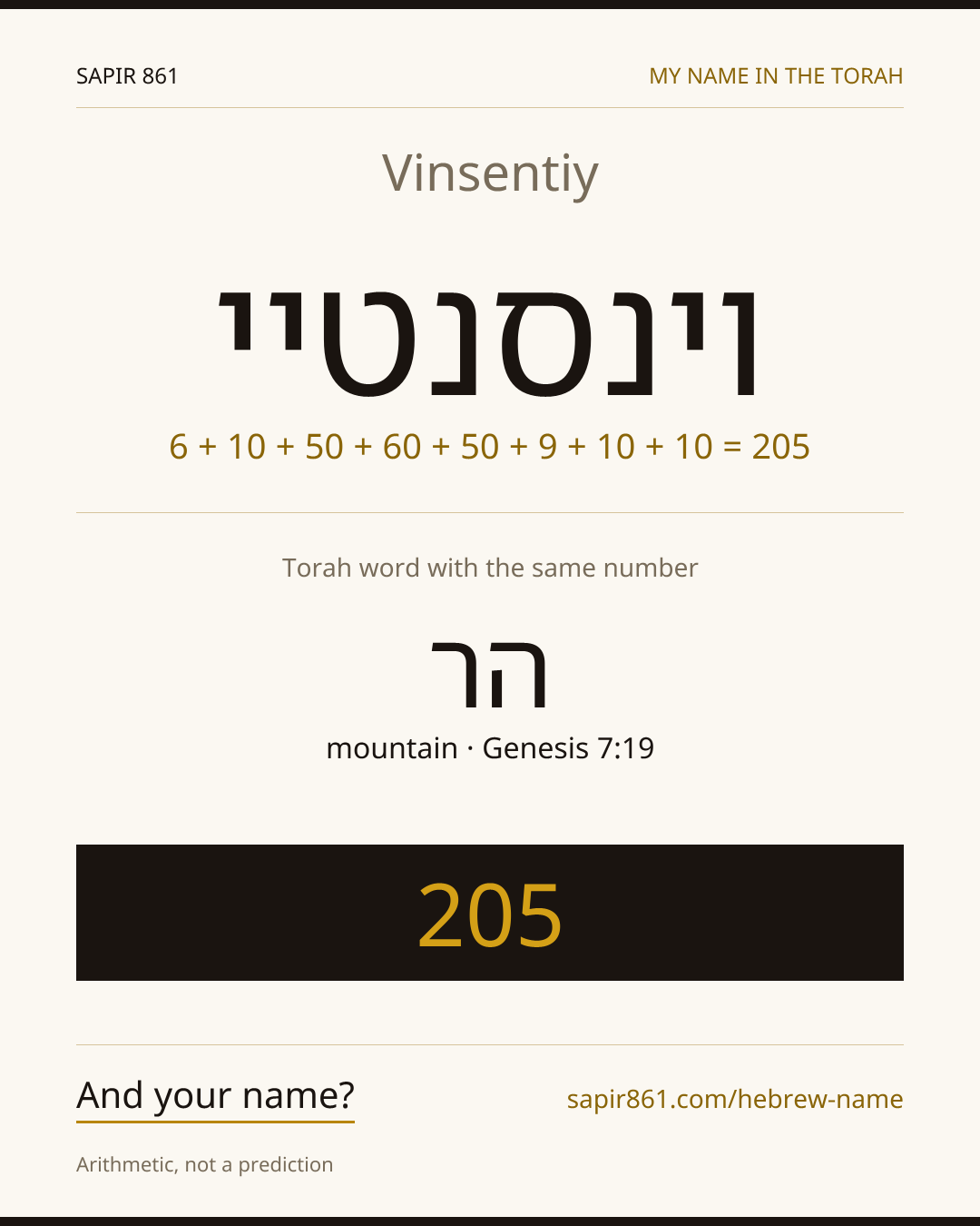 Vinsentiy — וינסנטיי