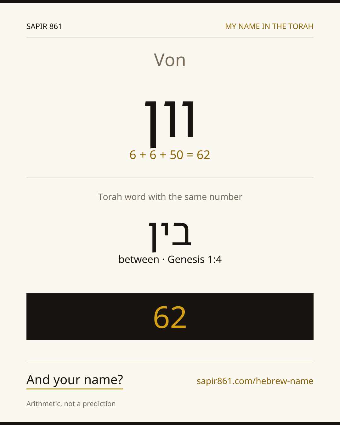 Von — וון