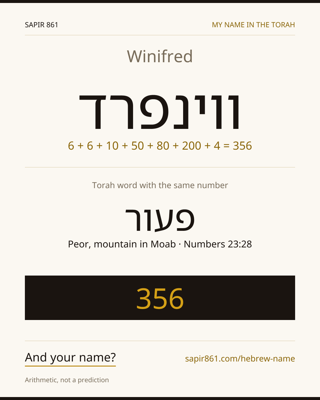 Winifred — ווינפרד