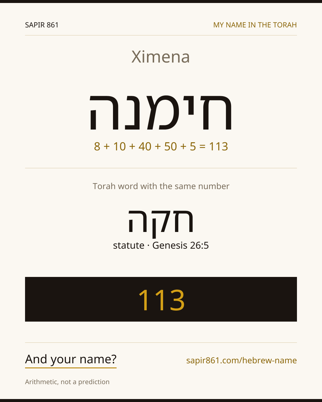Ximena — חימנה