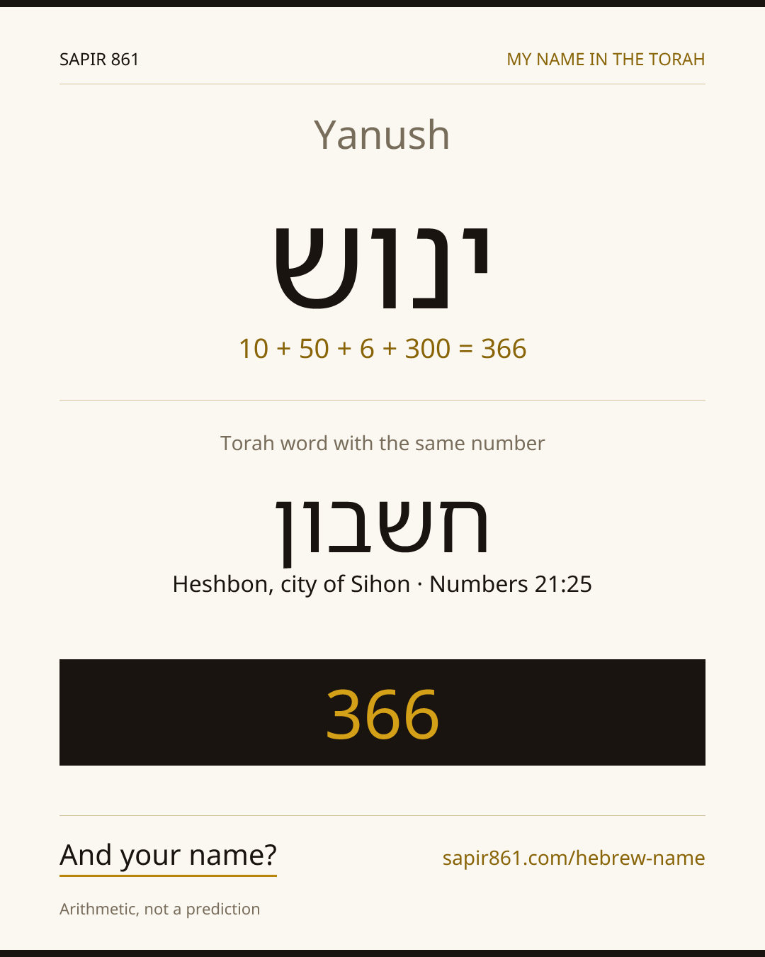 Yanush — ינוש