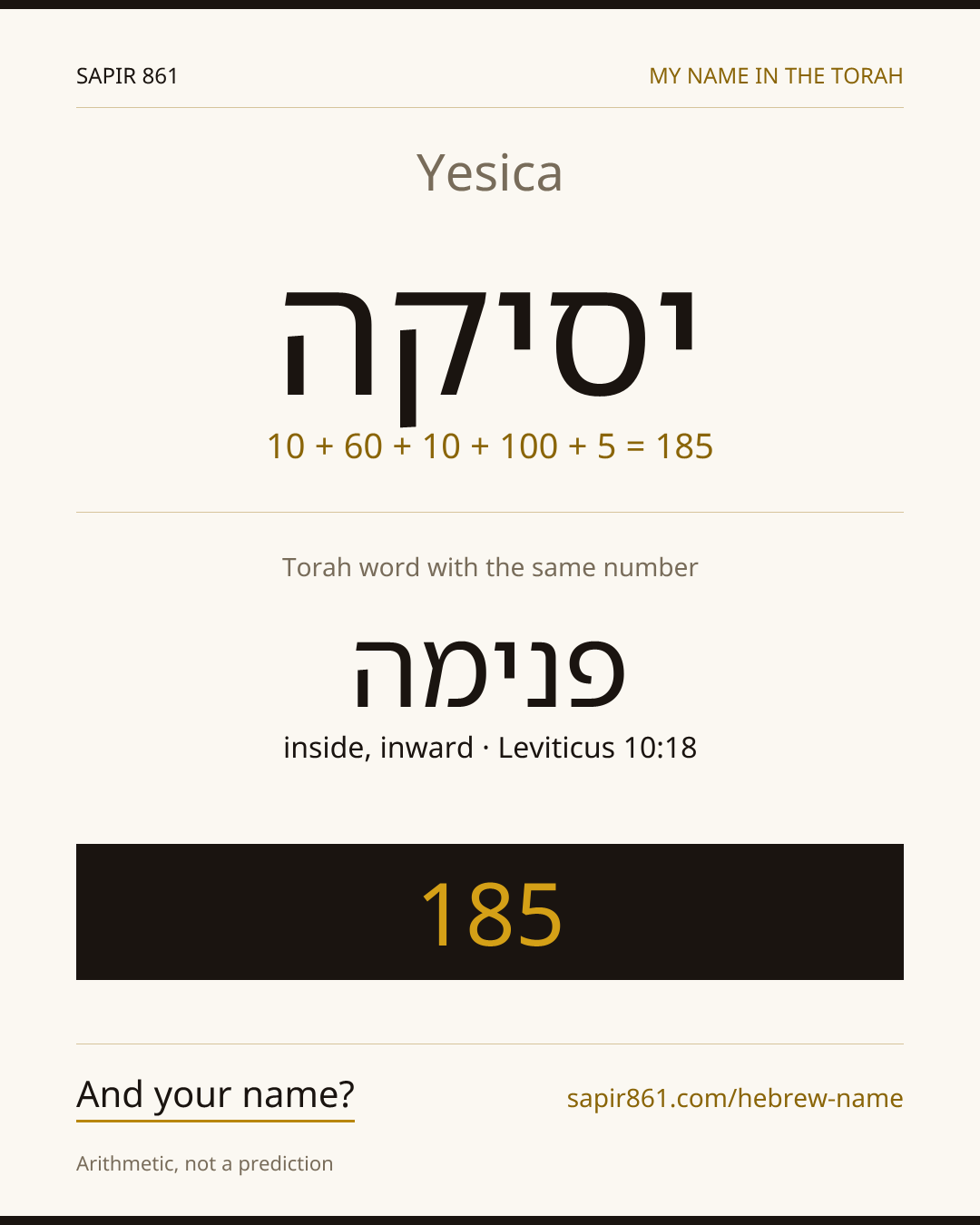 Yesica — יסיקה