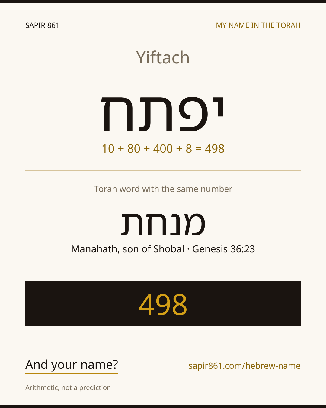 Yiftach — יפתח